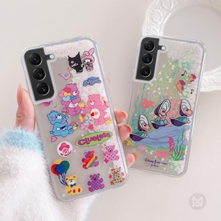 เคสโทรศัพท์มือถือแบบใส มีทรายไหล แต่งกลิตเตอร์ ลายหมีน่ารัก สําหรับ Samsung Galaxy S23 S22 S21 S20 S10 S9 S8 Plus S23 S22 S21 S20 Ultra S21FE S20FE S10 5G Note 20 Ultra 10 Plus