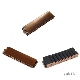 Kiki แผ่นฮีทซิงค์ระบายความร้อน NVME NGFF M 2 สําหรับ M 2 NGFF 2280 PCI-E NVME SSD รองรับเกม PC