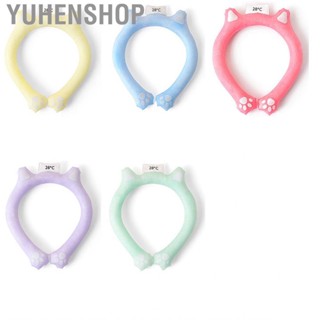 Yuhenshop Neck Cooling Ring  Tube Reusable Hands Free Wearable for Outdoor Kids