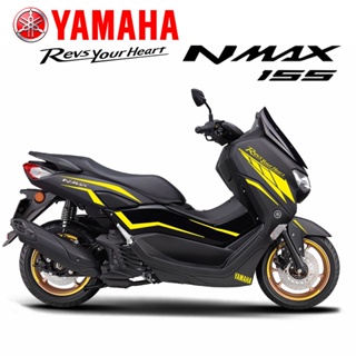 สติกเกอร์สะท้อนแสง กันน้ํา ดัดแปลง สําหรับติดตกแต่งล้อรถจักรยานยนต์ Yamaha nmax155 20-22 สไตล์