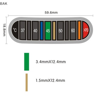 Bak เครื่องวัดอุณหภูมิน้ํา แบบพกพา 0-70 องศาเซลเซียส กันน้ํา สําหรับบ้าน ห้องครัว