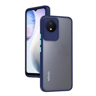 เคส Vivo Y02 4G สำหรับวีโว่ ขอบสีผิวด้าน กันกระแทก นิ่ม TPU Case