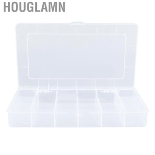 Houglamn Compartment Parts Box  Transparent Grids Organizer Container PP for Working
