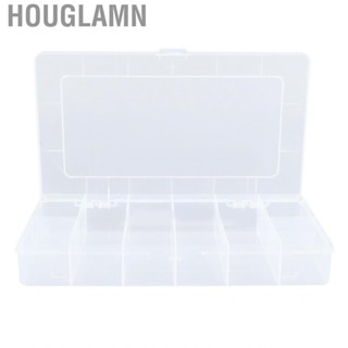 Houglamn Compartment Parts Box  Transparent Grids Organizer Container PP for Working