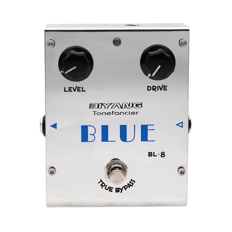 Mai- Biyang ToneFancier BL-8 BLUE Overdrive Effect กีตาร์ไฟฟ้าเหยียบ True Bypass Design พร้อมขั้วต่อ