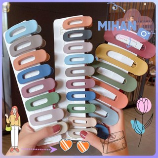 ☼MIHAN☼ Fashion Acrylic Hair Clip Women Girls Duckbill Clip Geometry Hairpin Bangs Elegant Large Sweet Lovely Duckbill Clip Hair Accessories/Multicolor