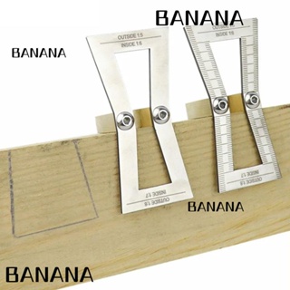 Banana1 ไม้บรรทัดสเตนเลส แบบพกพา ความแม่นยําสูง สําหรับงานไม้