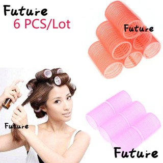 Future โรลม้วนผม สุ่มสี สําหรับจัดแต่งทรงผม 6 ชิ้น