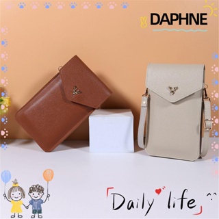 DAPHNE กระเป๋าสะพายไหล่ กระเป๋าสตางค์ หนัง PU ทรงเมสเซนเจอร์ สําหรับผู้หญิง