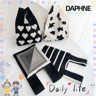 DAPHNE กระเป๋าถือ กระเป๋าช้อปปิ้ง แฮนด์เมด แบบถัก