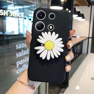 เคสโทรศัพท์มือถือ ผิวด้าน พร้อมแหวนแม่เหล็ก ลายดอกเบญจมาศ สําหรับ Infinix Note 30i Note 30 4G X6833B Note 30 5G X6711 Note 30 Pro 4G X678B Note 30 VIP