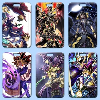 กระเป๋าใส่บัตรเครดิต บัตรเครดิต ลายการ์ตูนอนิเมะ Duel Monsters Rfid พร้อมสายคล้องยาว สําหรับเด็กนักเรียน