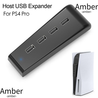 Amber อะแดปเตอร์ฮับ USB ความเร็วสูง สําหรับ PS4 Pro 5 Port PS5