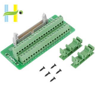 Idc40p ปลั๊กเทอร์มินัลบล็อกเชื่อมต่อ PLC 40Pin พร้อมตัวยึด สําหรับ PLC DIN Rail Mount