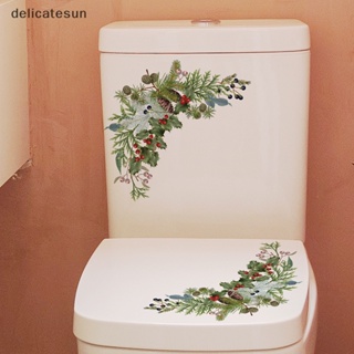 Delicatesun 30 * 30 ซม. กิ่งไม้สนสีเขียว สติกเกอร์ติดผนังคริสต์มาส สติกเกอร์ห้องน้ํา ตกแต่งบ้าน สติกเกอร์ติดผนัง วอลล์เปเปอร์ Nice