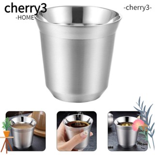 Cherry3 ขวดน้ําสเตนเลส มีฉนวนกันความร้อน ขนาด 80 160 มล. แบบพกพา น้ําหนักเบา สีเงิน