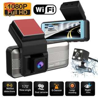 กล้องติดรถยนต์ 4K Dual Camera Wifi พร้อม Hd Night Vision Car DVR 3.16 นิ้ว 1080p Wifi กล้องติดรถยนต์ 24 ชั่วโมง