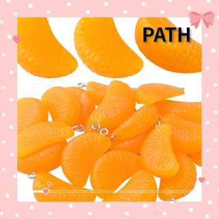 PATH จี้ผลไม้, แหวนเหล็กสีส้ม, สร้อยข้อมือเรซินน่ารัก สําหรับต่างหู