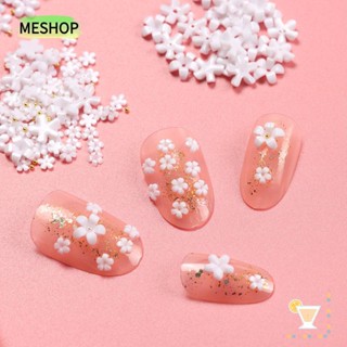 ❦ME❦ Fashion Manicure Women Ornament Nail Art Three-dimensional DIY 3D Decals Mini White Flowers Nail Care