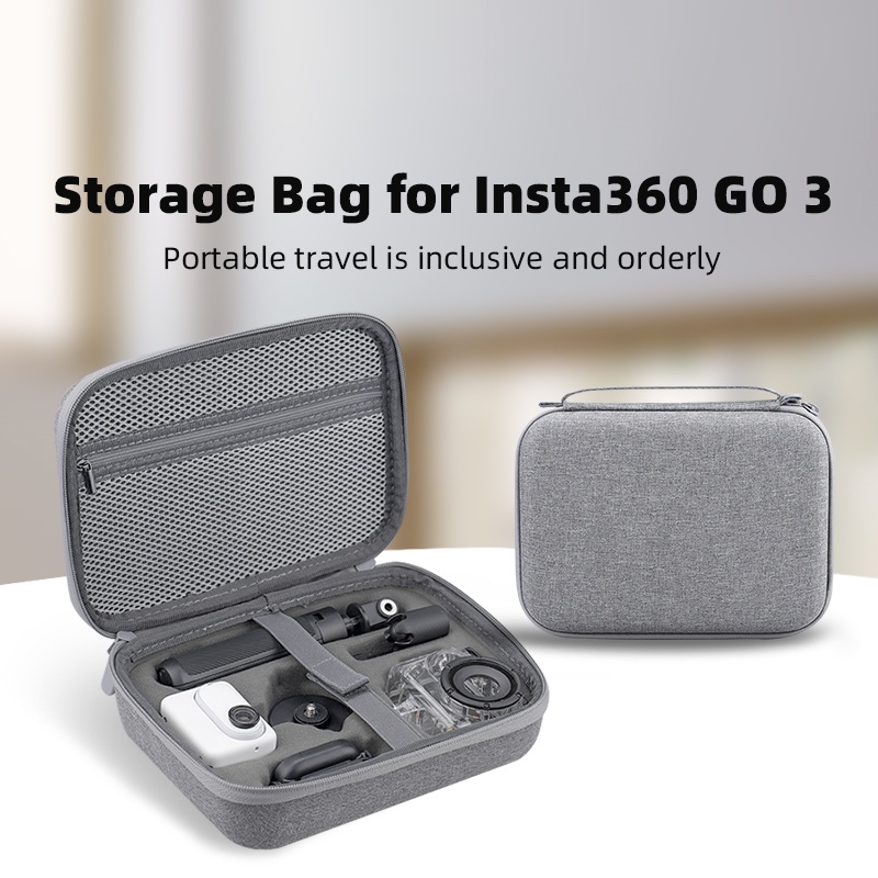 กระเป๋าเคส ความจุขนาดใหญ่ แบบพกพา สําหรับ Insta360 GO 3 Insta360 GO 3