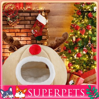 Superpets บ้านสัตว์เลี้ยง รูปกวางน่ารัก ทนทาน สําหรับสัตว์เลี้ยง แมว