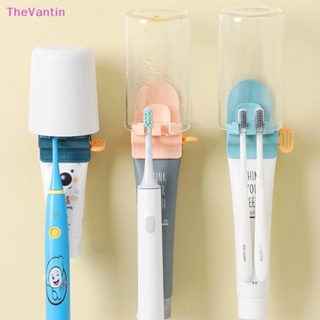 Thevantin ชั้นวางแปรงสีฟัน แบบติดผนัง พร้อมที่บีบยาสีฟัน สําหรับห้องน้ํา