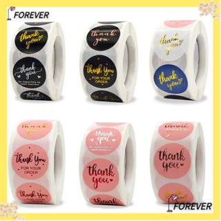 Forever สติกเกอร์ฉลาก Thank You มีกาวในตัว สําหรับตกแต่งบรรจุภัณฑ์ ของขวัญ งานแต่งงาน DIY