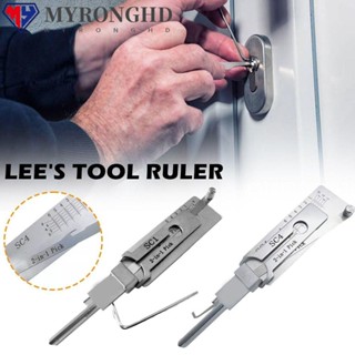 Myronghd Lishi เครื่องมือช่าง 2-in-1 End Milling Nutdriver สําหรับรถยนต์