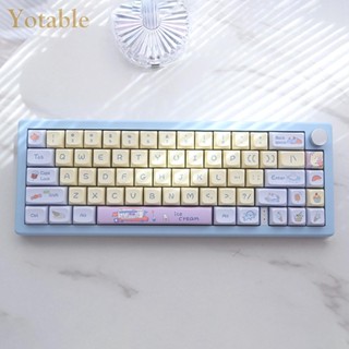 [Yotable.th] ปุ่มกดคีย์บอร์ด PBT XDA PBT 133 127 คีย์ สําหรับ 61 64 68 78 84 87 96 98 104 108