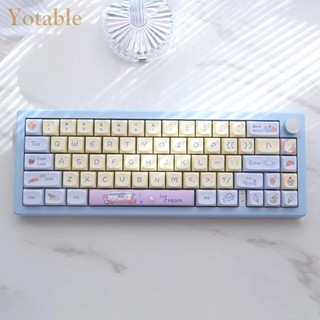 [Yotable.th] ปุ่มกดคีย์บอร์ด PBT XDA PBT 133 127 คีย์ สําหรับ 61 64 68 78 84 87 96 98 104 108