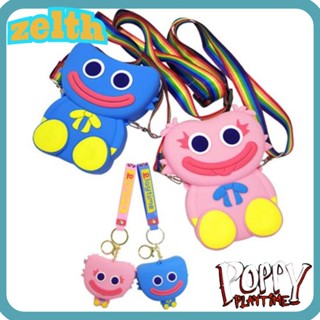 Zelth กระเป๋าสะพายไหล่ ลาย Huggy Wuggy สีชมพู สําหรับใส่ของเล่นฟิดเจ็ต