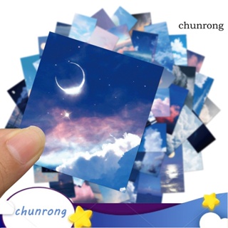 Chunrong สติกเกอร์ฟิล์ม PVC ผิวด้าน กันน้ํา ใช้ซ้ําได้ สําหรับติดตกแต่งแล็ปท็อป กระเป๋าเดินทาง โน้ตบุ๊ก หนังสือ 56 ชิ้น