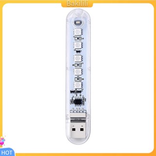 {Bakilili} โคมไฟกลางคืน LED USB เปลี่ยนสีได้ แบบพกพา สําหรับตกแต่งบ้าน รถยนต์ ปาร์ตี้