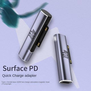 อะแดปเตอร์ชาร์จแม่เหล็ก 102W 6.8A PD สําหรับ Microsoft Surface Pro X 8 7 6 5 4 3 Go Book USB C