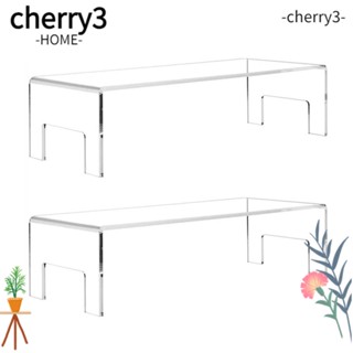 Cherry3 ขาตั้งอะคริลิคใส ทรงสี่เหลี่ยม สําหรับโชว์ฟิกเกอร์ 2 แพ็ค