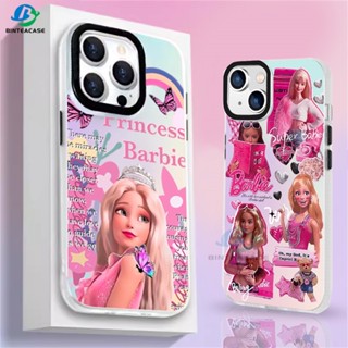 เคส iPhone 14 13 12 11 Pro MAX 14 Plus iPhone X XS MAX XR SE 2020 ip 6 6s 7 8 Plus ตุ๊กตาบาร์บี้ สวยงาม สีสัน เคสโทรศัพท์ Binteacase