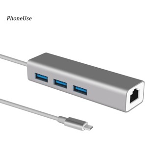 ฮับ Usb C ความเร็วสูง พร้อม Gigabit Ethernet ความเร็วสูง สําหรับ Mac Os และ Windows