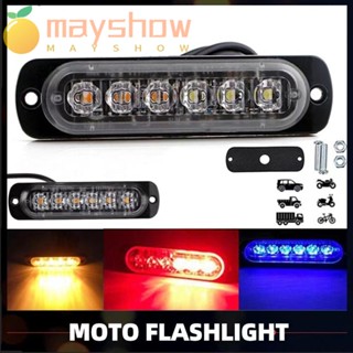 Mayshow ไฟสัญญาณ LED 6 ดวง 12V 24V คุณภาพสูง สําหรับรถบรรทุก รถพ่วง