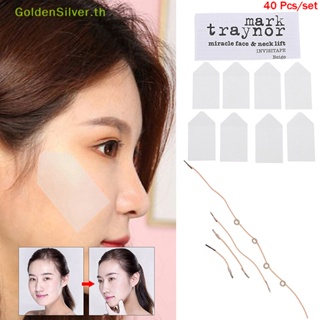 Goldensilver เทปสติกเกอร์ V-Line มองไม่เห็น สําหรับติดใบหน้า 40 ชิ้น