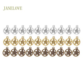 Jlove จี้รูปดาวหกเหลี่ยม 3 สี สําหรับทําเครื่องประดับ สร้อยคอ สร้อยข้อมือ DIY 30 ชิ้น