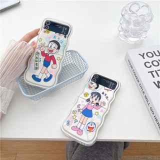 เคสโทรศัพท์มือถือแบบนิ่ม TPU ลาย Nobita Nobi สําหรับ Samsung Galaxy Z Flip 5 4 3 5G