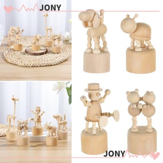 Jy1 ฟิกเกอร์ไม้ รูปสัตว์ สําหรับตกแต่งบ้าน DIY