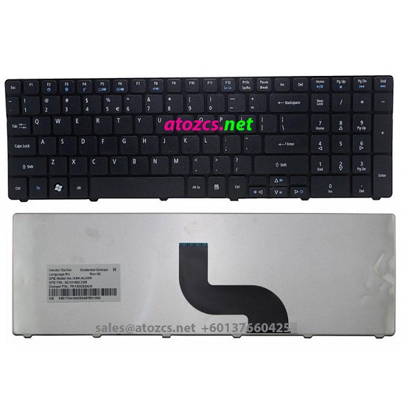 Acer Aspire 7540 7735 7741 5810T 5820 5536G 5738G แป้นพิมพ์แล็ปท็อป