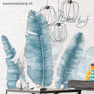 Kam สติกเกอร์ไวนิล ลายใบไม้เขตร้อน DIY สําหรับติดตกแต่งผนังบ้าน ห้องนั่งเล่น ประตูเด็ก TH