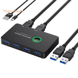 สวิตช์ USB 3.0 KVM สําหรับเครื่องพิมพ์ เมาส์ คีย์บอร์ด Mi Box 2 ชิ้น ฮับ USB 4 ชิ้น