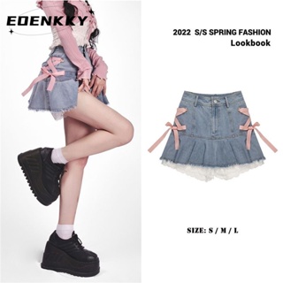 EOENKKY  กระโปรง กระโปรงยีนส์ กระโปรงกางเกง 2023 NEW Style 072828 Stylish พิเศษ สวย ทันสมัย A23M08D 36Z230909