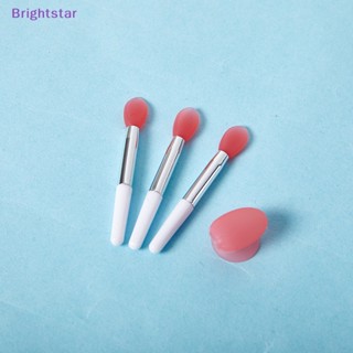 Brightstar ซิลิโคนลิปบาล์ม แปรงลิปมาสก์ พร้อมที่ดูดฝุ่น แปรงแต่งหน้า ใหม่