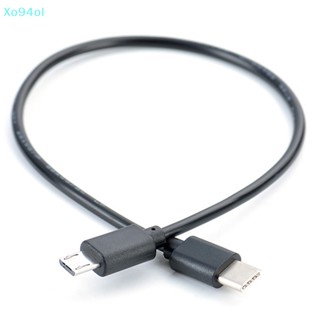 Xo94ol อะแดปเตอร์สายชาร์จ Type C ตัวผู้ เป็น Micro USB ตัวผู้ OTG TH