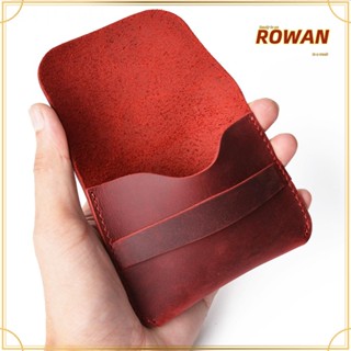 Rowans กระเป๋าใส่เหรียญ ใส่บัตรได้ แบบเรียบง่าย สไตล์เรโทร