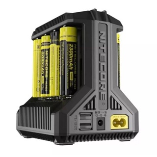 เครื่องชาร์จ Nitecore i8 ของแท้ โค้ดเช็คได้ (ไม่แถมถ่านชาร์จ) ที่ชาร์จแบตเตอรี่ ทั้งหมด8ช่องสำหรับ IMR18650 16340 14500